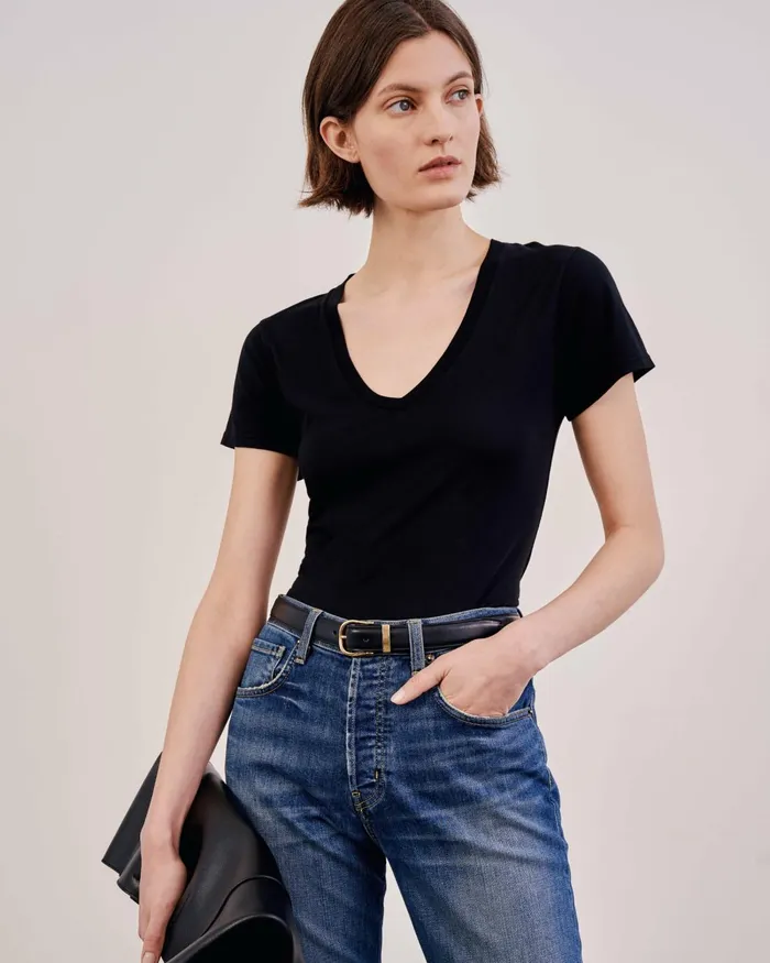 Women Tops Nili Lotan CAROL TEE White