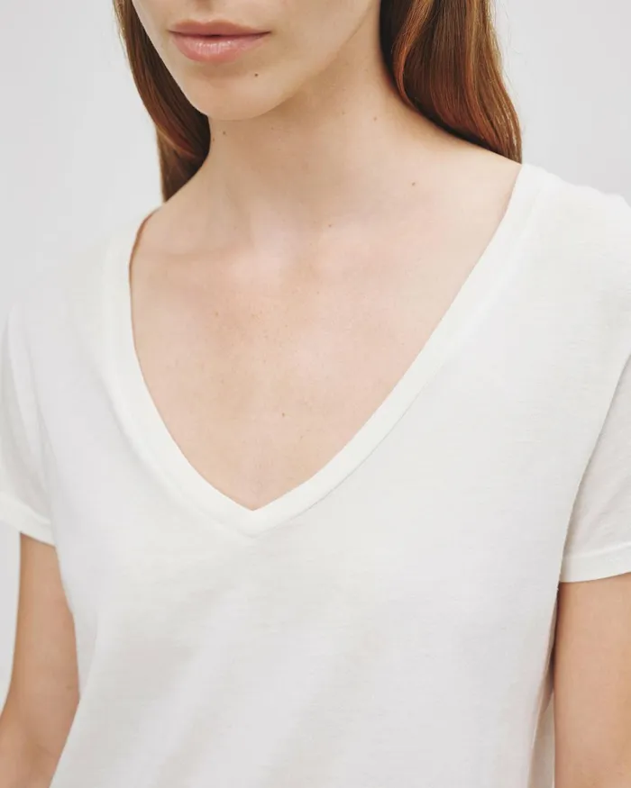Women Tops Nili Lotan CAROL TEE White