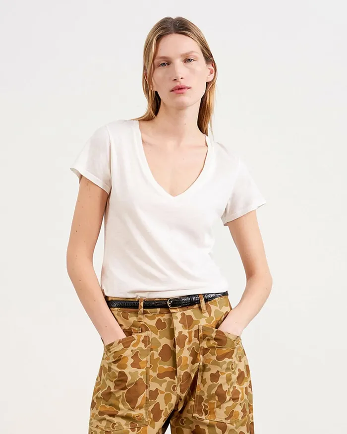 Women Tops Nili Lotan CAROL TEE White