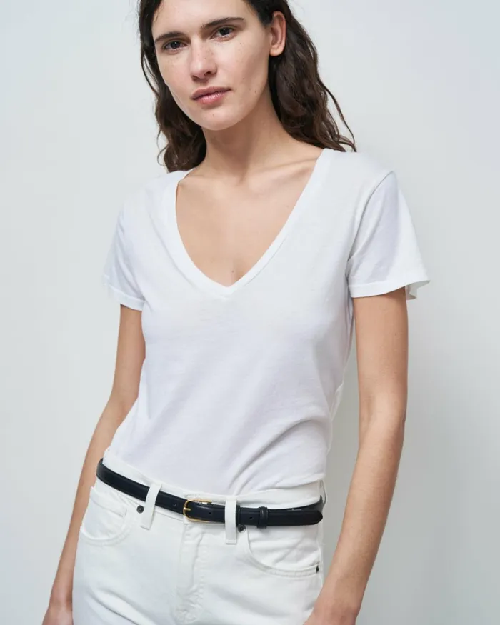 Women Tops Nili Lotan CAROL TEE White