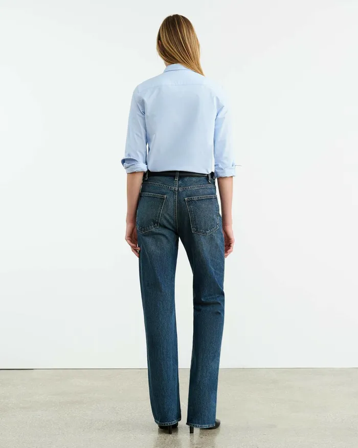 Women Tops Nili Lotan DYLLAN SHIRT Light Blue