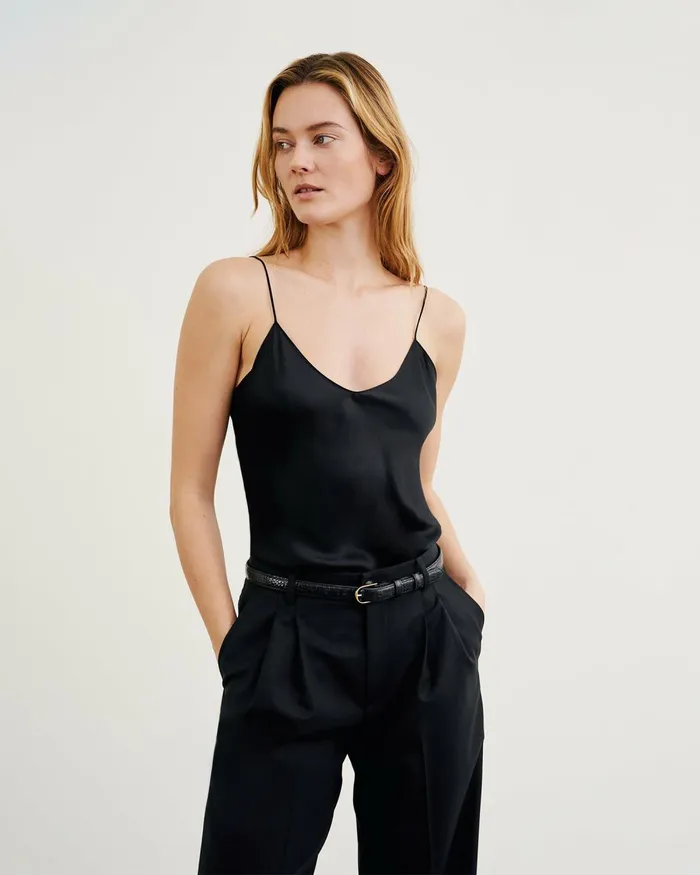Women Tops Nili Lotan ISABELLA CAMI TOP Ivory