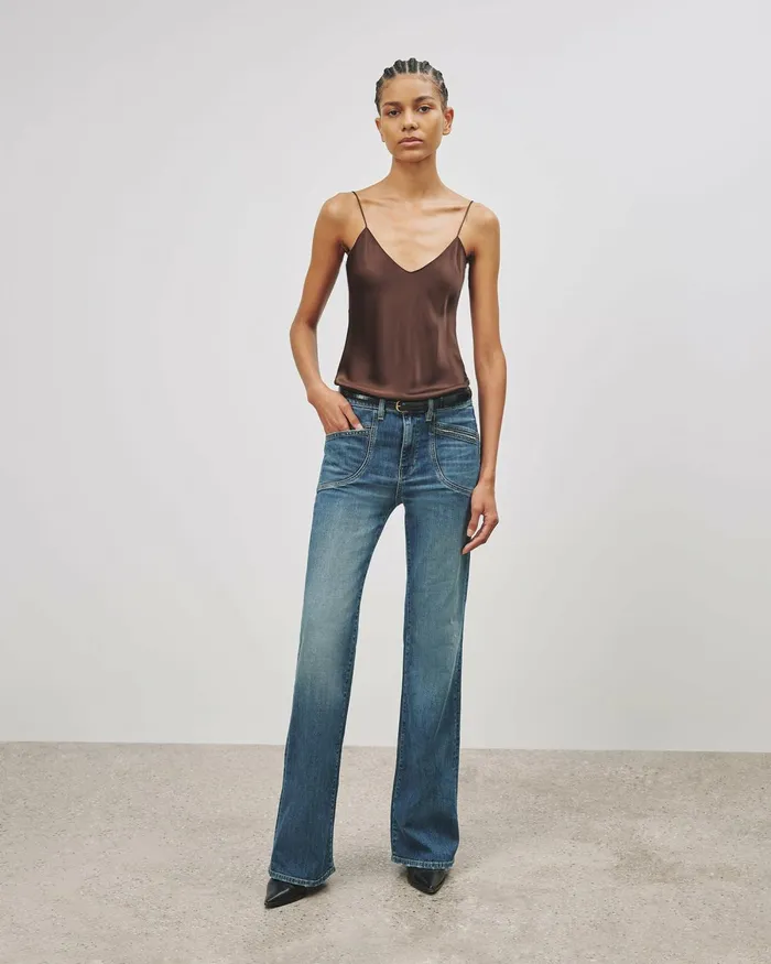 Women Tops Nili Lotan ISABELLA CAMI TOP Ivory