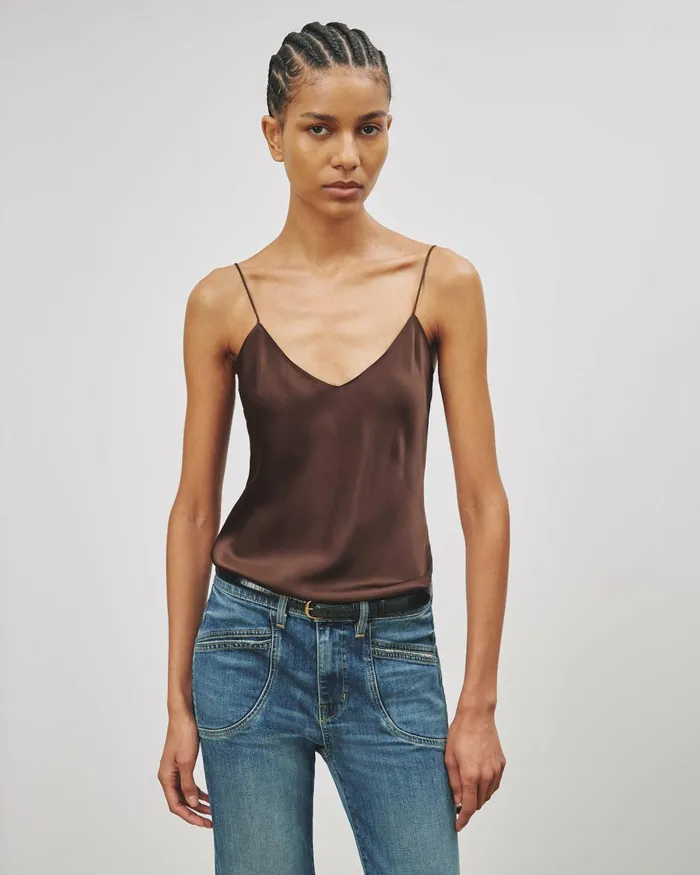 Women Tops Nili Lotan ISABELLA CAMI TOP Ivory