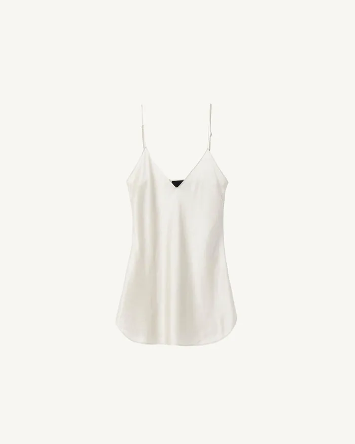 Women Tops Nili Lotan ISABELLA CAMI TOP Ivory