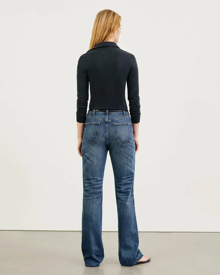 Women Tops Nili Lotan LIAM SHIRT Jet Black