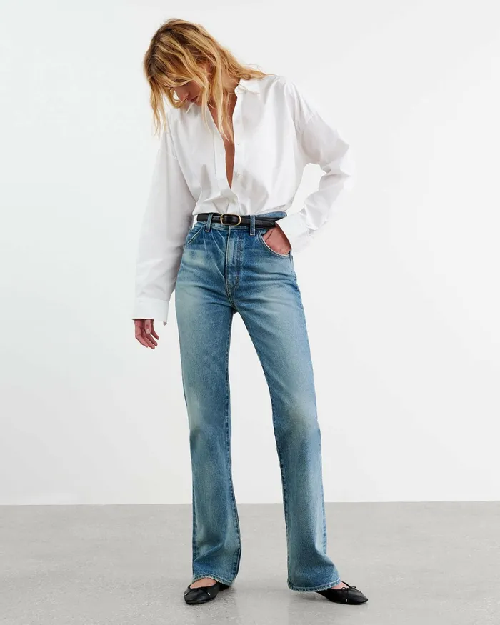 Women Tops Nili Lotan MATTIA SHIRT Navy