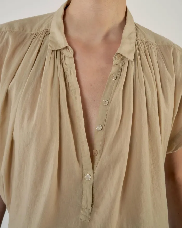 Women Tops Nili Lotan NORMANDY BLOUSE Ivory