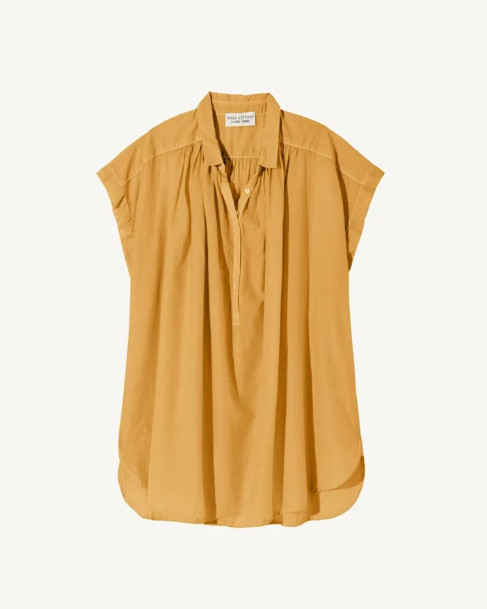 Women Tops Nili Lotan NORMANDY BLOUSE Ivory