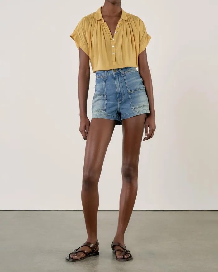 Women Tops Nili Lotan NORMANDY BLOUSE Ivory