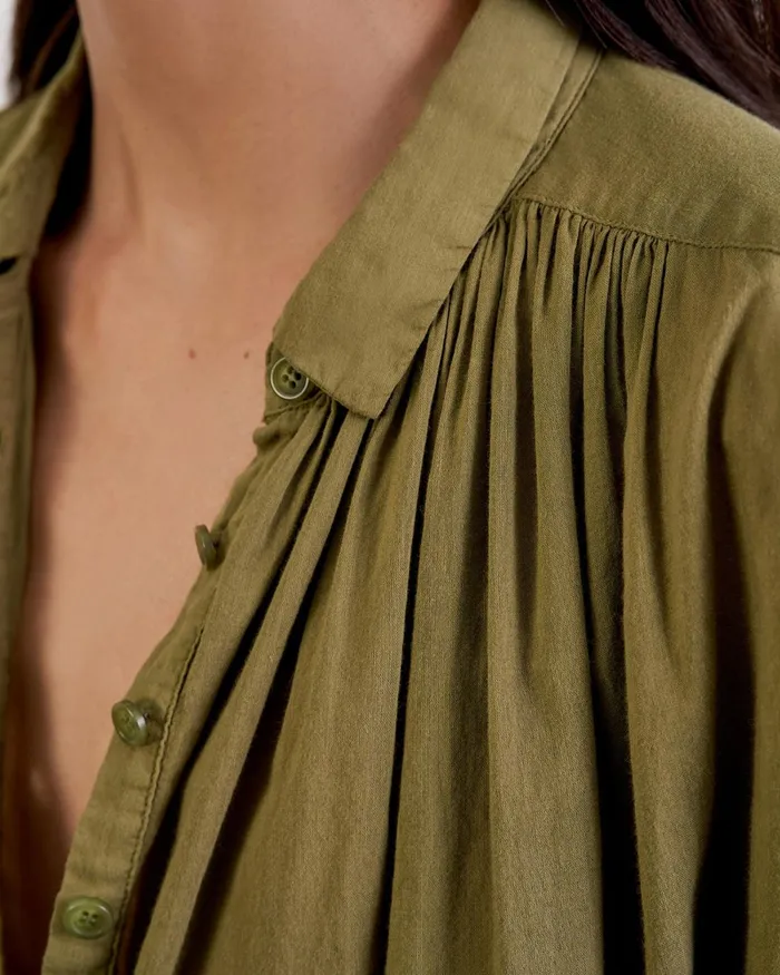 Women Tops Nili Lotan NORMANDY BLOUSE Ivory