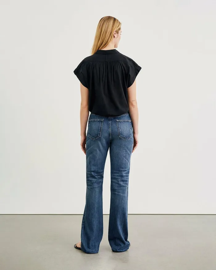 Women Tops Nili Lotan NORMANDY BLOUSE Ivory