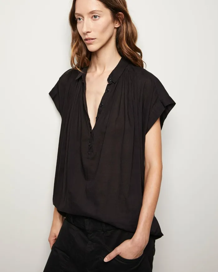 Women Tops Nili Lotan NORMANDY BLOUSE Ivory
