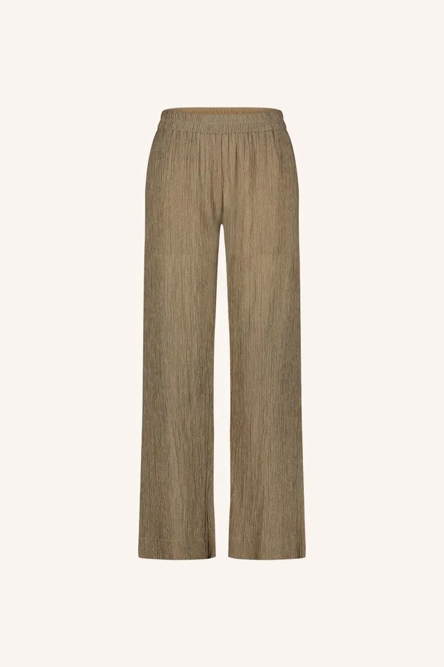 Women Trousers Bybar Amie Lurex Pants Gold