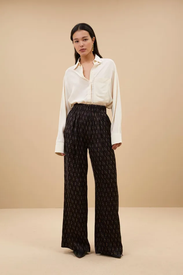 Women Trousers Bybar Benji Paisley Pants Paisley Dots