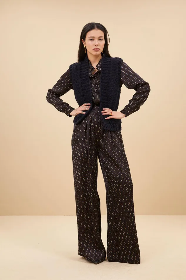 Women Trousers Bybar Benji Paisley Pants Paisley Dots