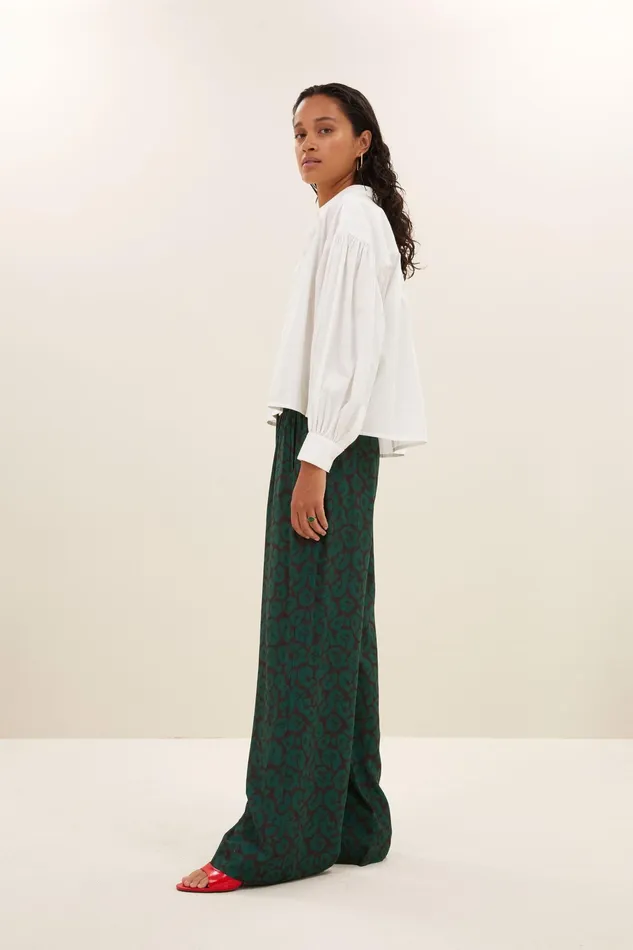 Women Trousers Bybar Benji Spotted Pants Spotted Print