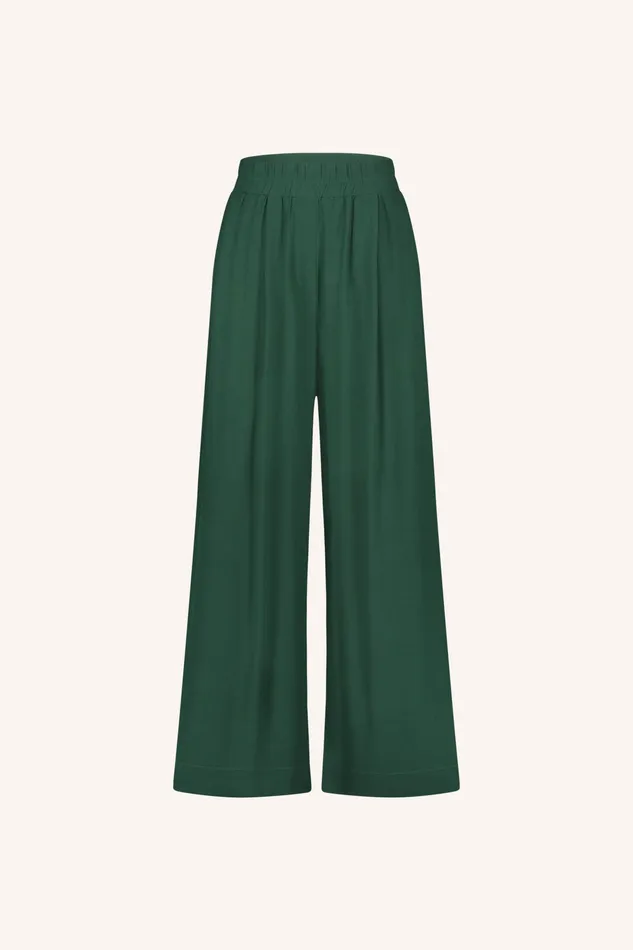 Women Trousers Bybar Benji Viscose Pants Deep Green Women Trousers Bybar Benji Viscose Pants Deep Green