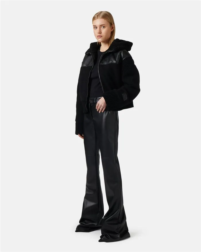 Women TROUSERS Iceberg Flare Fit Trousers In Faux Leather Women TROUSERS Iceberg Flare Fit Trousers In Faux Leather