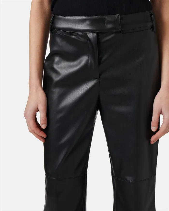 Women TROUSERS Iceberg Flare Fit Trousers In Faux Leather Women TROUSERS Iceberg Flare Fit Trousers In Faux Leather
