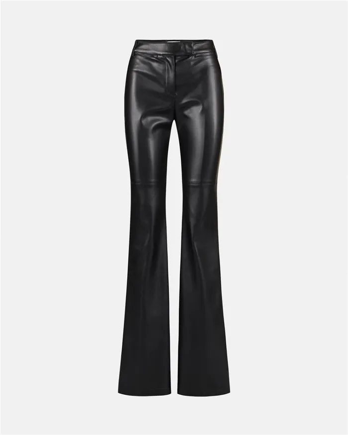 Women TROUSERS Iceberg Flare Fit Trousers In Faux Leather Women TROUSERS Iceberg Flare Fit Trousers In Faux Leather