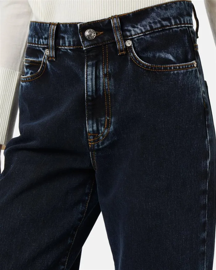 Women TROUSERS Iceberg Wide Fit 5 Pocket Trousers With Turnup Women TROUSERS Iceberg Wide Fit 5 Pocket Trousers With Turnup