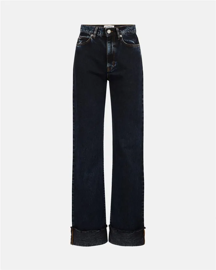 Women TROUSERS Iceberg Wide Fit 5 Pocket Trousers With Turnup Women TROUSERS Iceberg Wide Fit 5 Pocket Trousers With Turnup