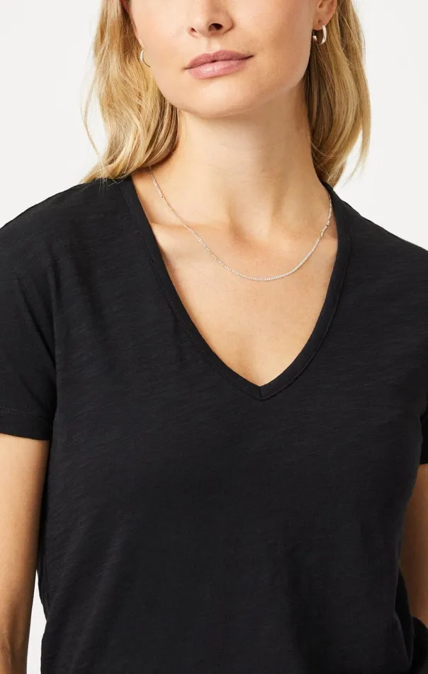 Women VNeck TShirt In Black Mavi Jeans Tops and TShirts Women VNeck TShirt In Black Mavi Jeans Tops and TShirts