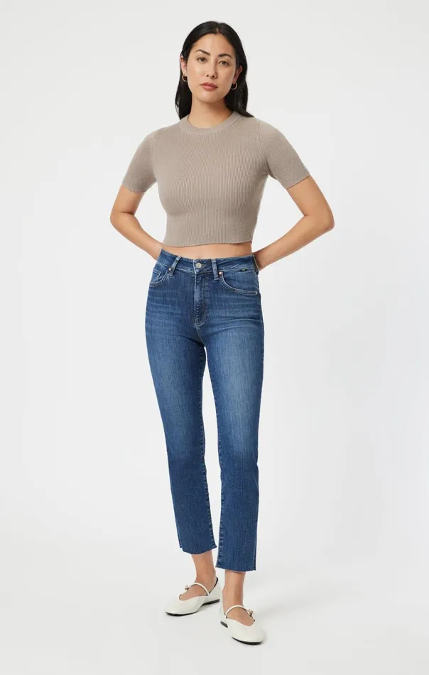 Women Viola Straight Leg In Deep Flex Blue Mavi Jeans Denim Women Viola Straight Leg In Deep Flex Blue Mavi Jeans Denim
