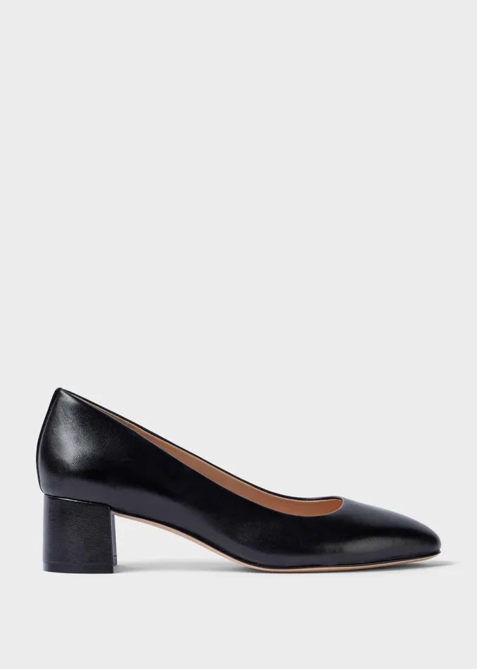 Womens Abbey Leather Court Shoes Black Hobbs Court Shoes For Sale