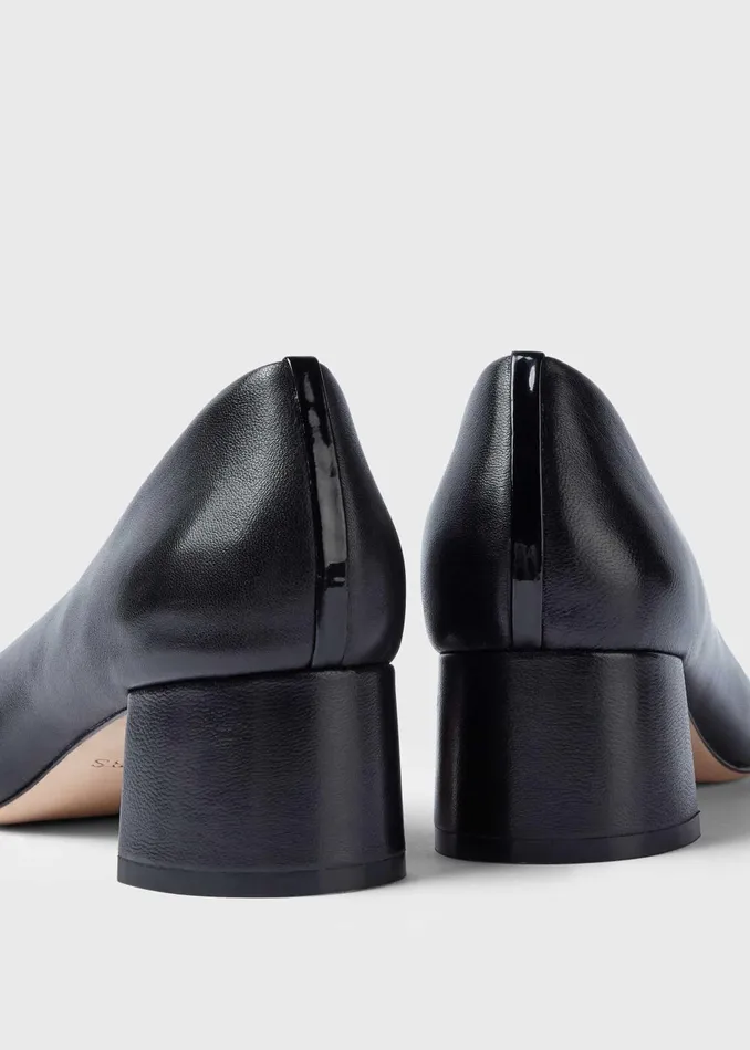 Womens Abbey Leather Court Shoes Black Hobbs Court Shoes For Sale