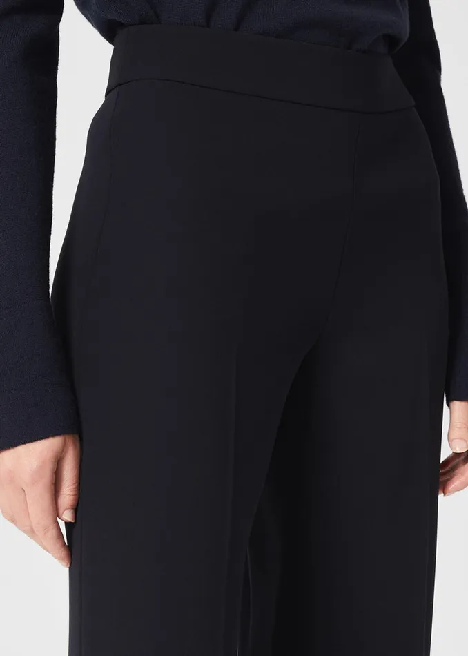 Womens Abigail Wide Trousers Navy Hobbs Trousers