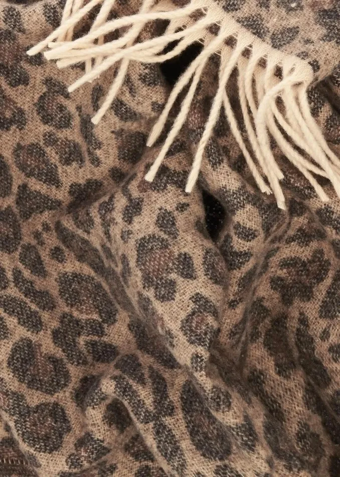 Womens Adriana Leopard Scarf Camel Multi Hobbs Scarves Gift for Friend