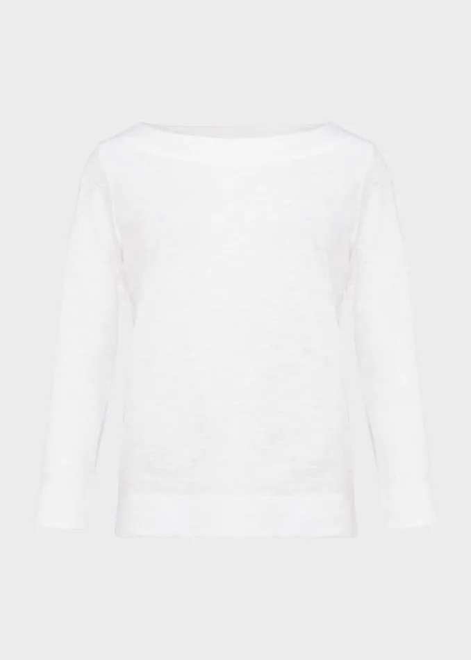 Womens Avia Cotton Slub TShirt White Hobbs Tops Gift Ideas