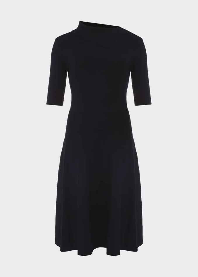 Womens Bexley Knitted Dress Navy Hobbs Dresses Gift for Friend