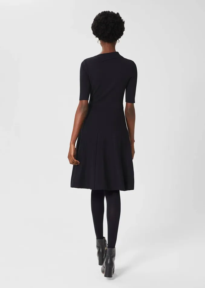 Womens Bexley Knitted Dress Navy Hobbs Dresses Gift for Friend