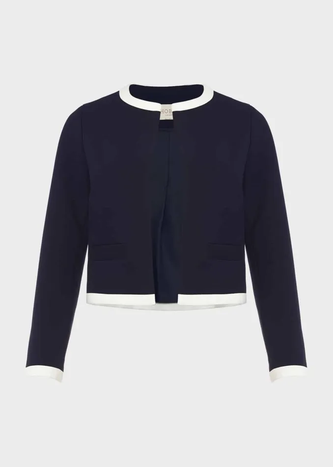 Womens Candice Jacket Navy Ivory Hobbs Coats and Jackets For Sale