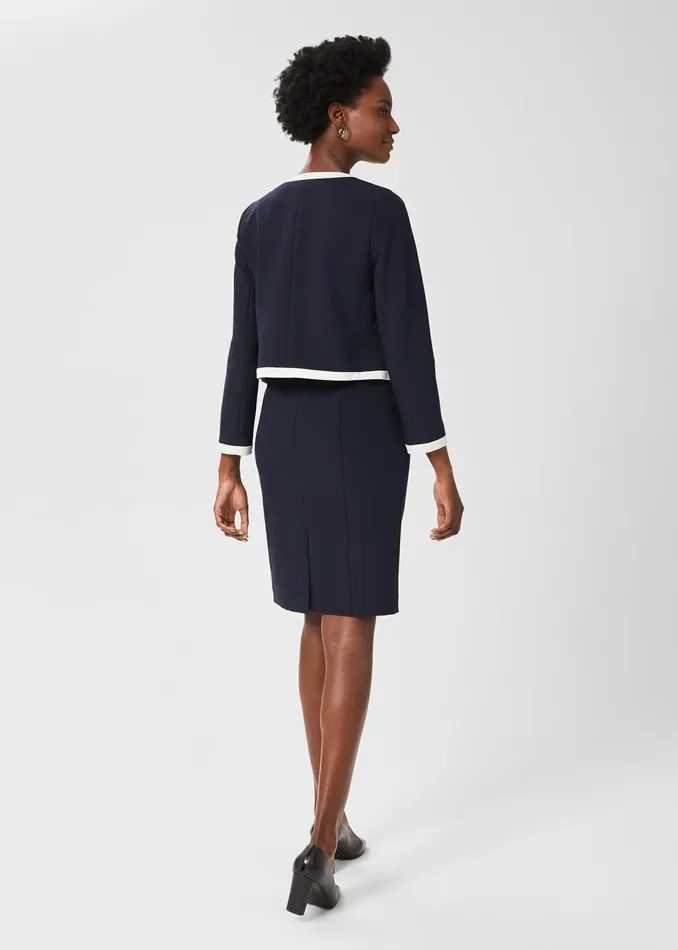 Womens Candice Jacket Navy Ivory Hobbs Coats and Jackets For Sale