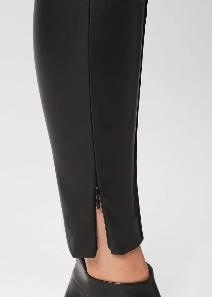 Womens Carey Faux Leather Legging Black Hobbs Trousers