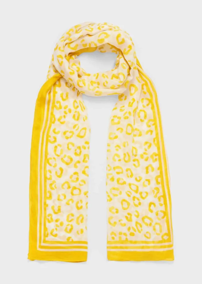 Womens Carlene Scarf Mustard Multi Hobbs Scarves On Sale