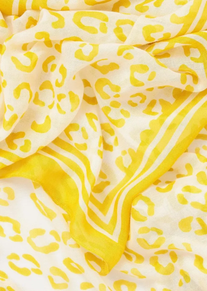 Womens Carlene Scarf Mustard Multi Hobbs Scarves On Sale