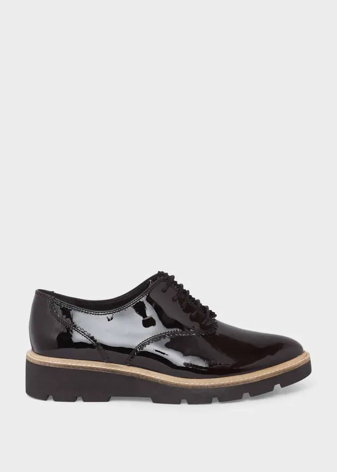 Womens Chelsey Leather Flat Shoes Black Hobbs Flats and Pumps On Sale