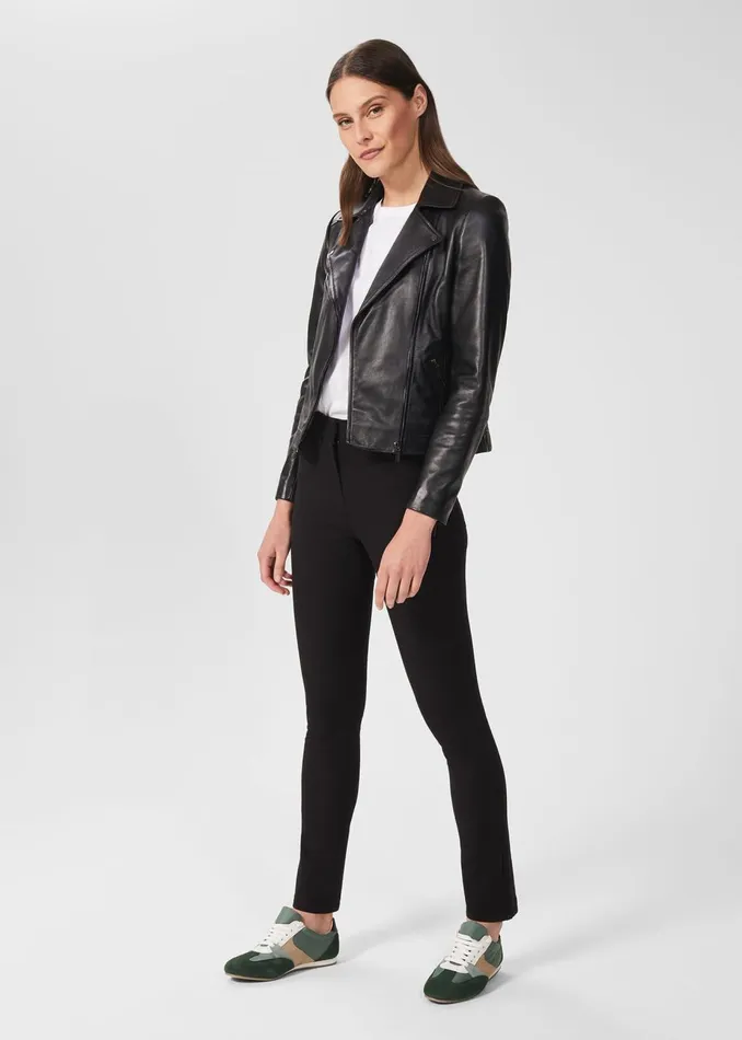 Womens Dakota Leather Jacket Black Hobbs Coats and Jackets Casaul