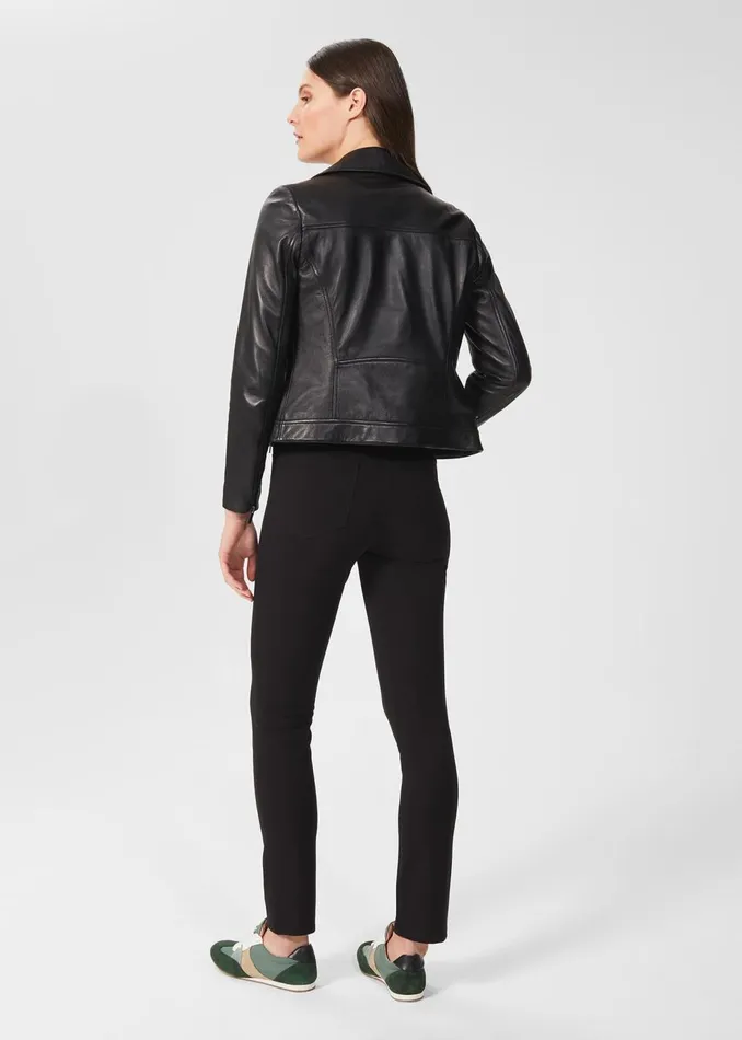Womens Dakota Leather Jacket Black Hobbs Coats and Jackets Casaul