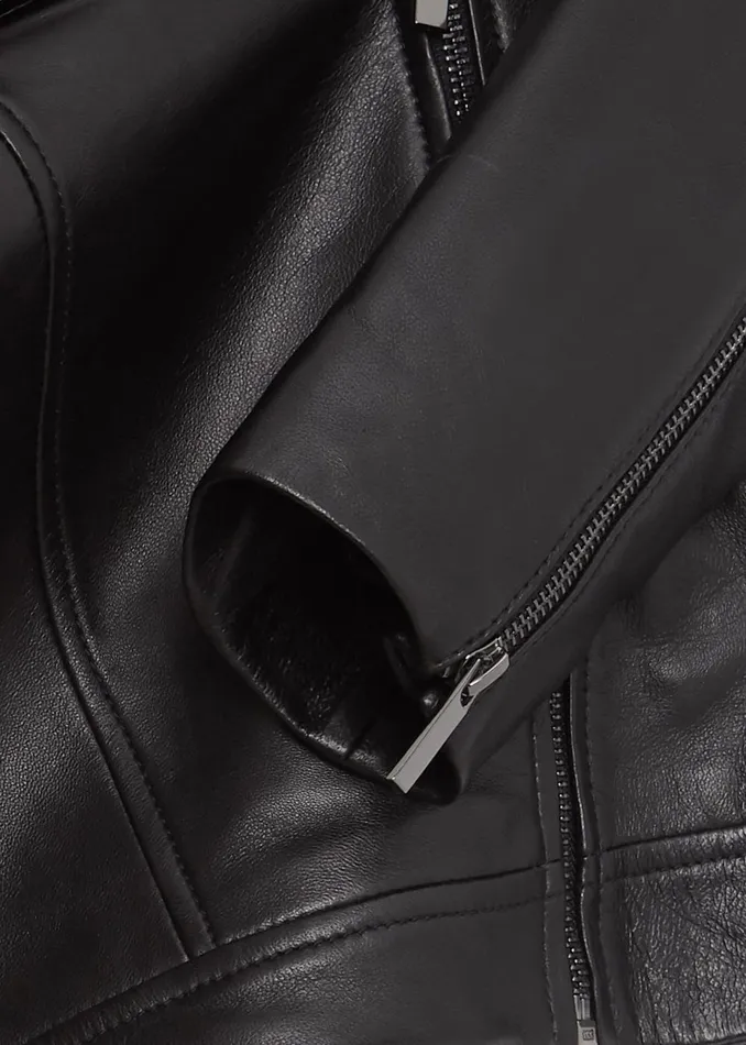 Womens Dakota Leather Jacket Black Hobbs Coats and Jackets Casaul