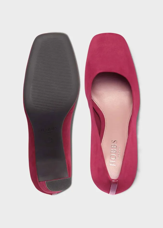 Womens Ella Suede Court Shoes Berry Pink Hobbs Heels Popular