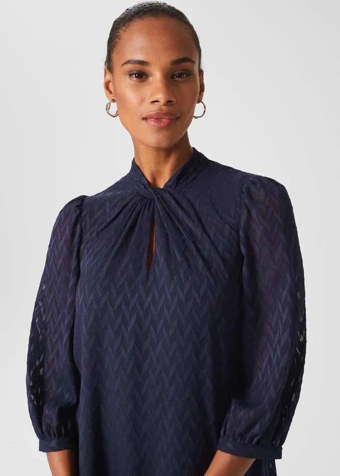 Womens Faye A Line Dress Navy Hobbs Dresses Near Me