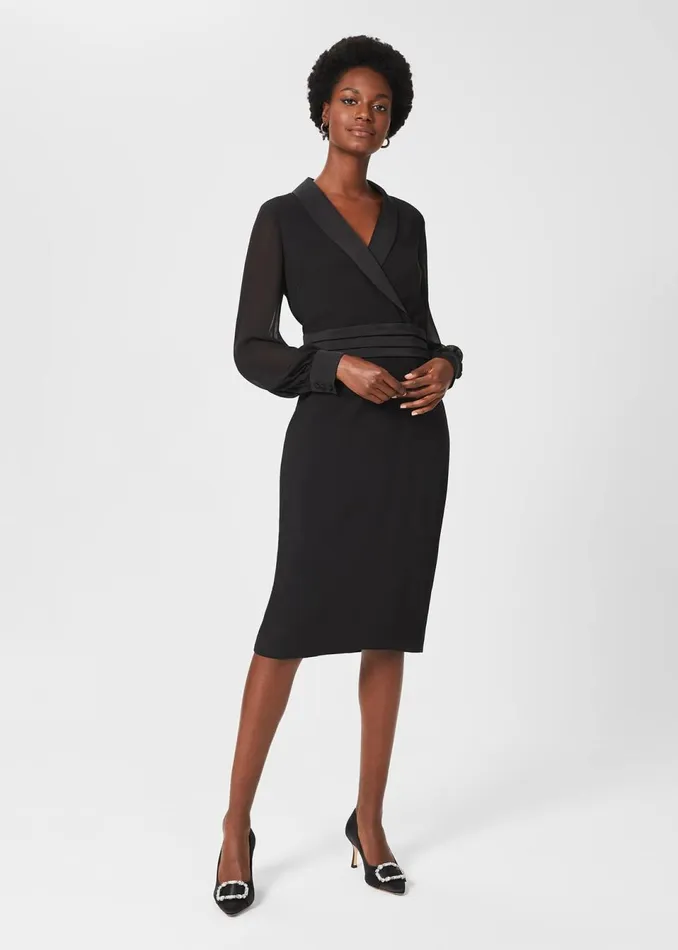 Womens Fridah Tux Dress Black Hobbs Dresses Cheap On Sale