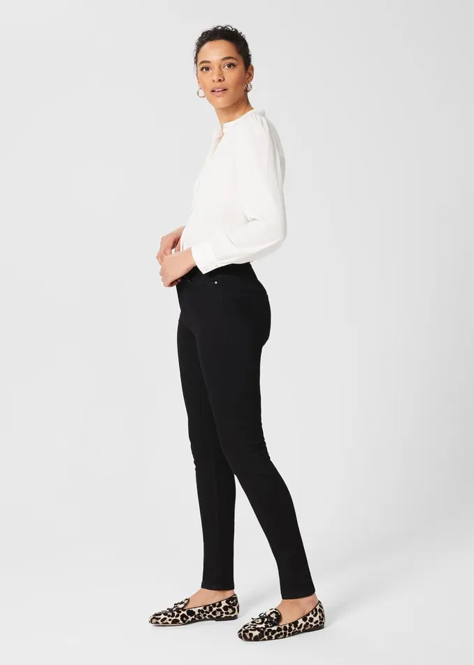 Womens Gia Sculpting Jean With Stretch Black Hobbs Trousers