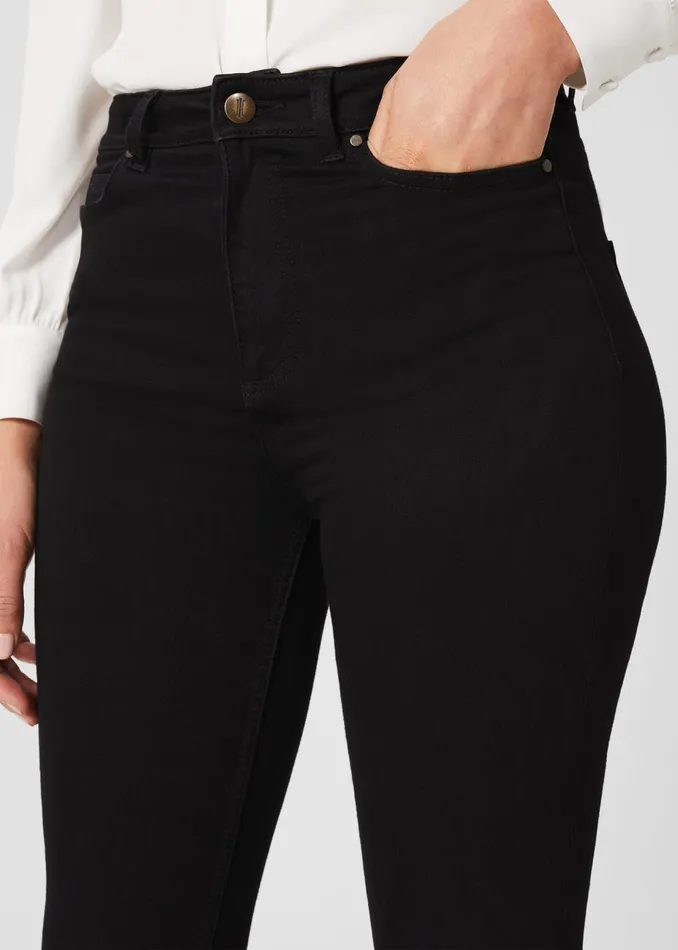 Womens Gia Sculpting Jean With Stretch Black Hobbs Trousers